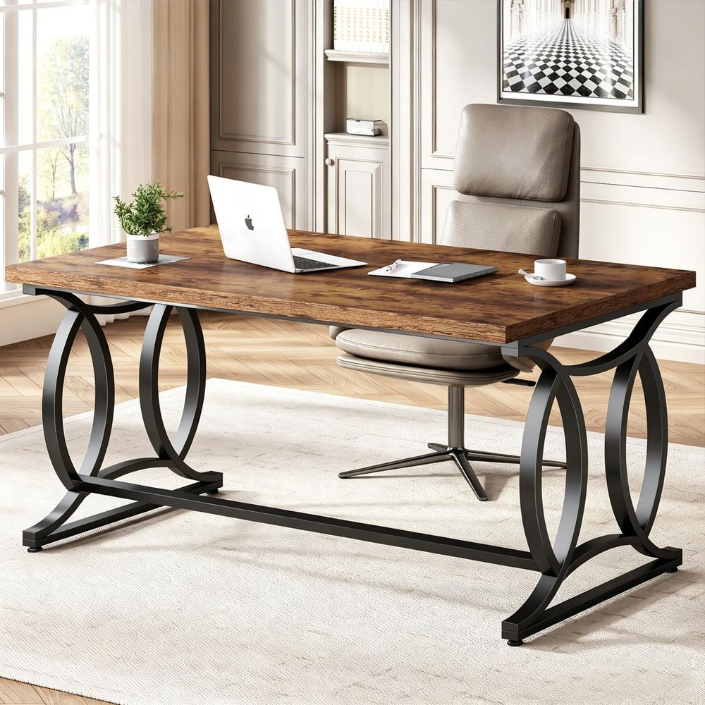 Home Office Industrial Style - 55 Industrial Style Metal & Wood
