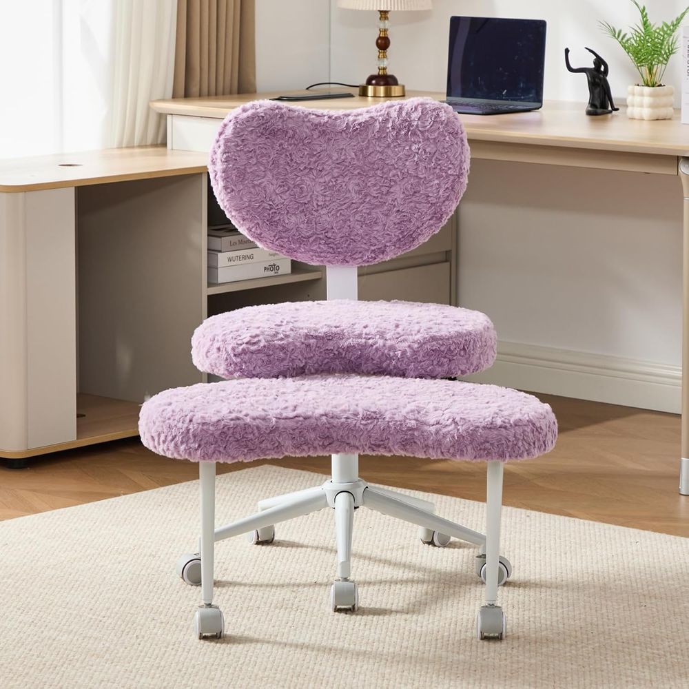 Ergonomic Office Chair - Ergonomic Swivel Meditation Chair with Wheels,