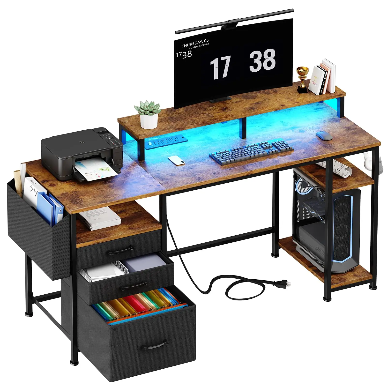 Home Office Of Amazon - 'Hot Sale Computer Desk with LED