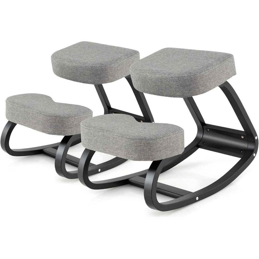 Ergonomic Office Chair - Ergonomic Kneeling Chair with Cushion, Rocking