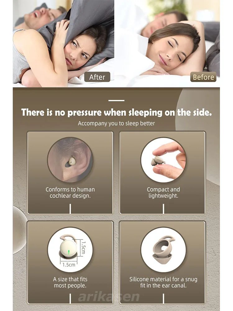 Sleep Earbuds invisible Small  - مراجعة Home Office Of Amazon وسعره