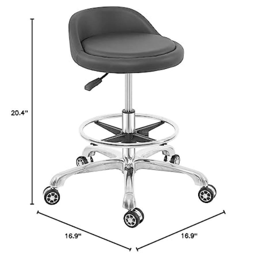Rolling Stool Adjustable Draft - مراجعة Free Home Office وسعره