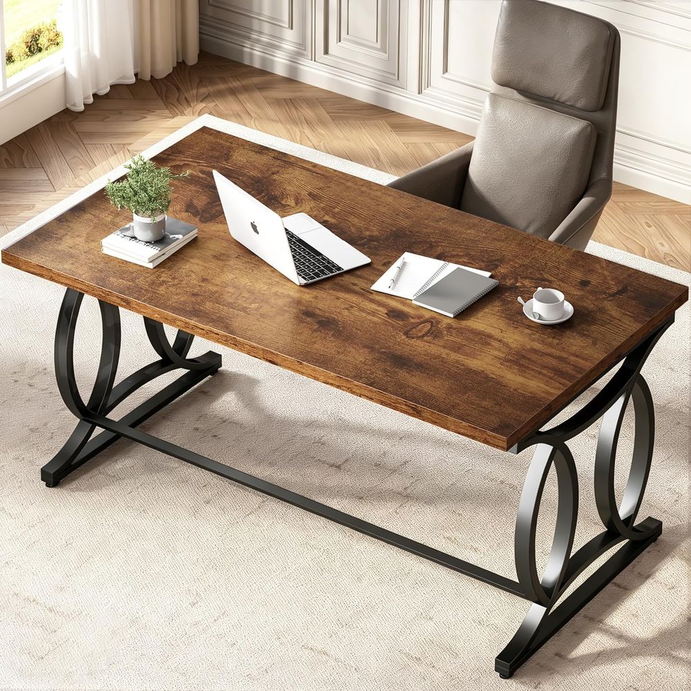 55 Industrial Style Metal & Wo - مراجعة Home Office Industrial Style وسعره