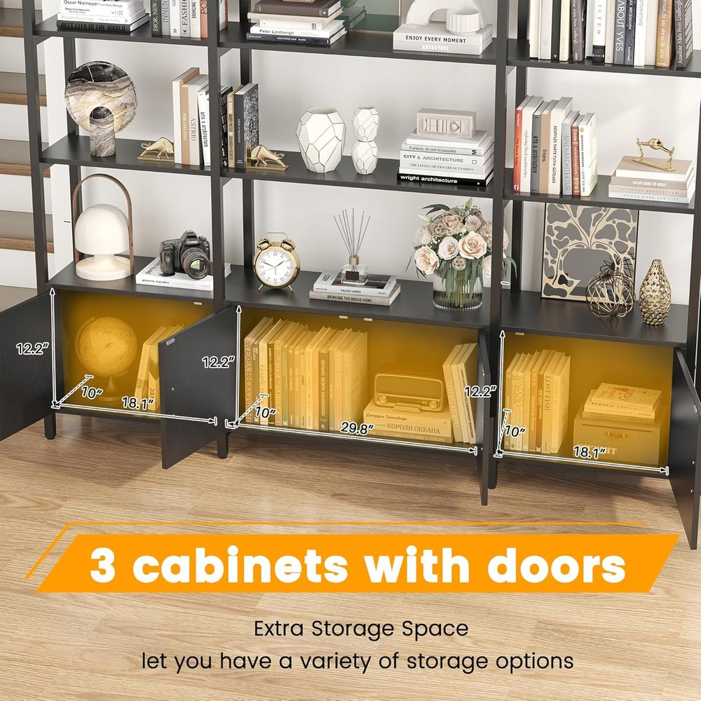 5-Tier Tall Arched Bookshelf w - مراجعة Home Office Industrial Style وسعره