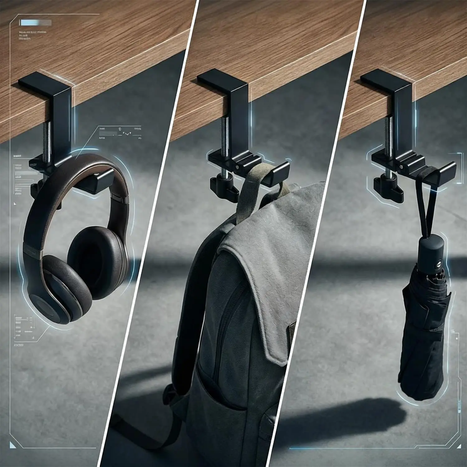 Adjustable Desk Edge Hook Gami - مراجعة Home Office Headset وسعره