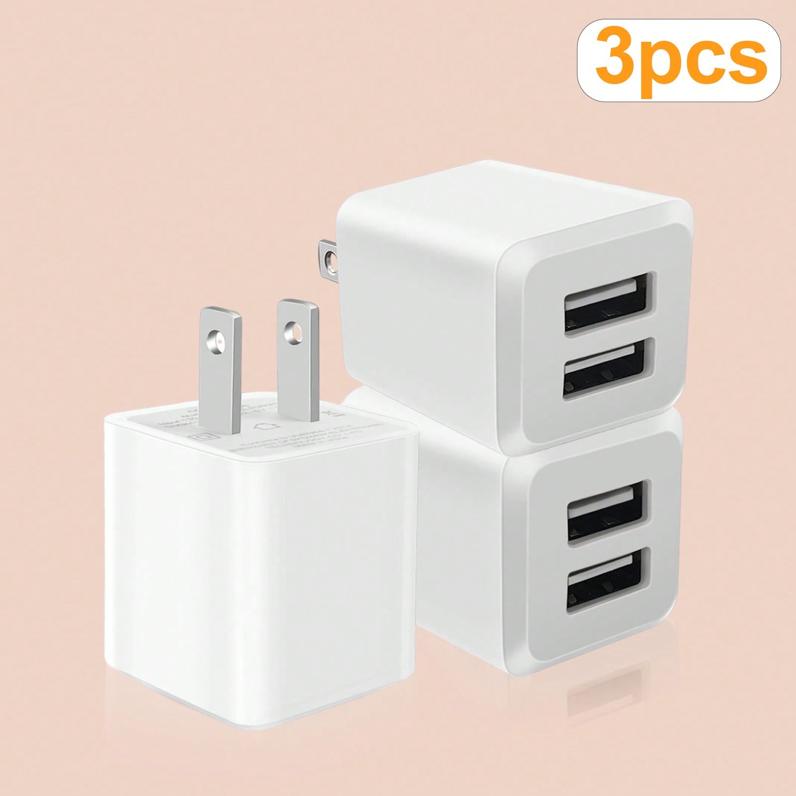 White US Plug Dual Port Fast C - مراجعة Home Office Call Center وسعره