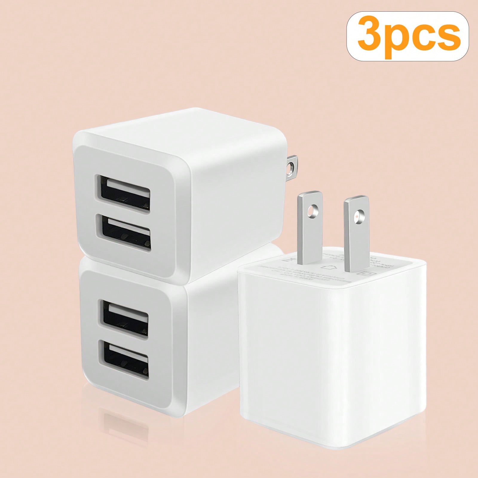 White US Plug Dual Port Fast C - مراجعة Home Office Call Center وسعره
