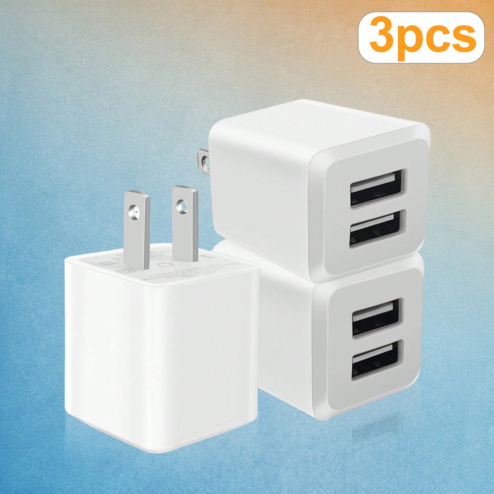 White US Plug Dual Port Fast C - مراجعة Home Office Call Center وسعره