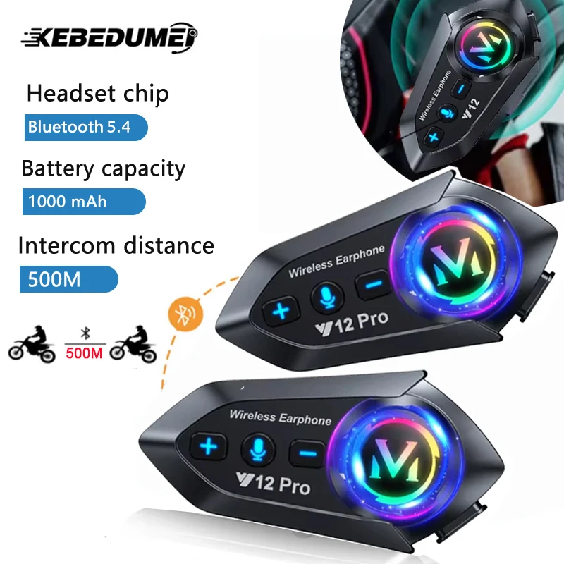 1/2X Bluetooth 5.4 Motorcycle  - مراجعة Home Office Headset وسعره