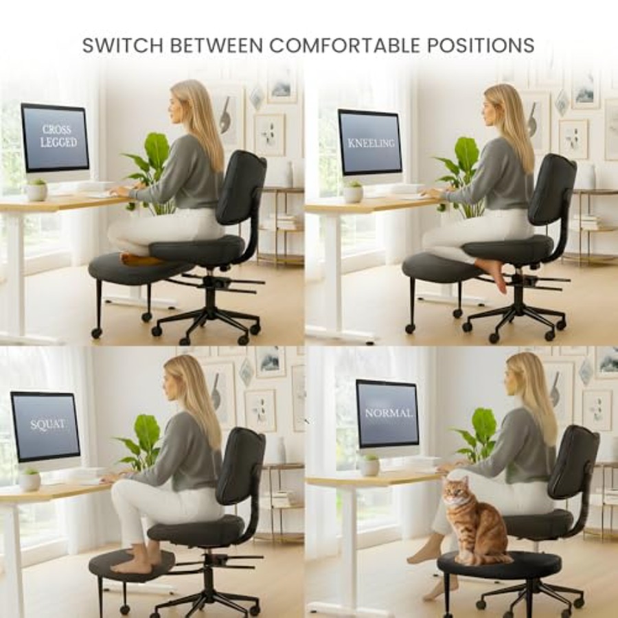 Cross Legged Office Chair Medi - مراجعة Ergonomic Office Chair وسعره
