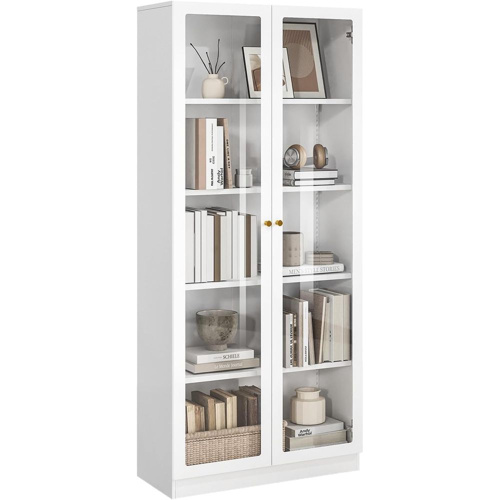 70.87 Tall Metal Bookshelf, 5- - مراجعة Free Home Office وسعره