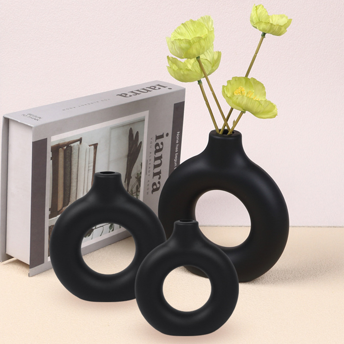 1PC Rotundity Plastic Vase Wed - مراجعة Home Office Call Center وسعره