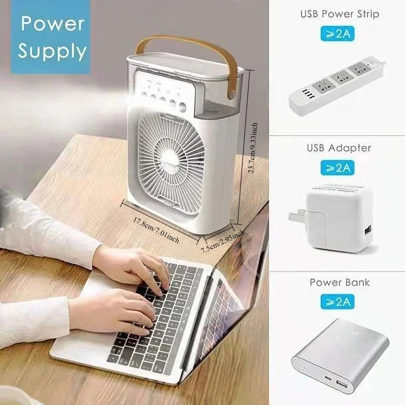 3 In 1 Mini Air Cooler Portabl - مراجعة Home Office Jobs وسعره