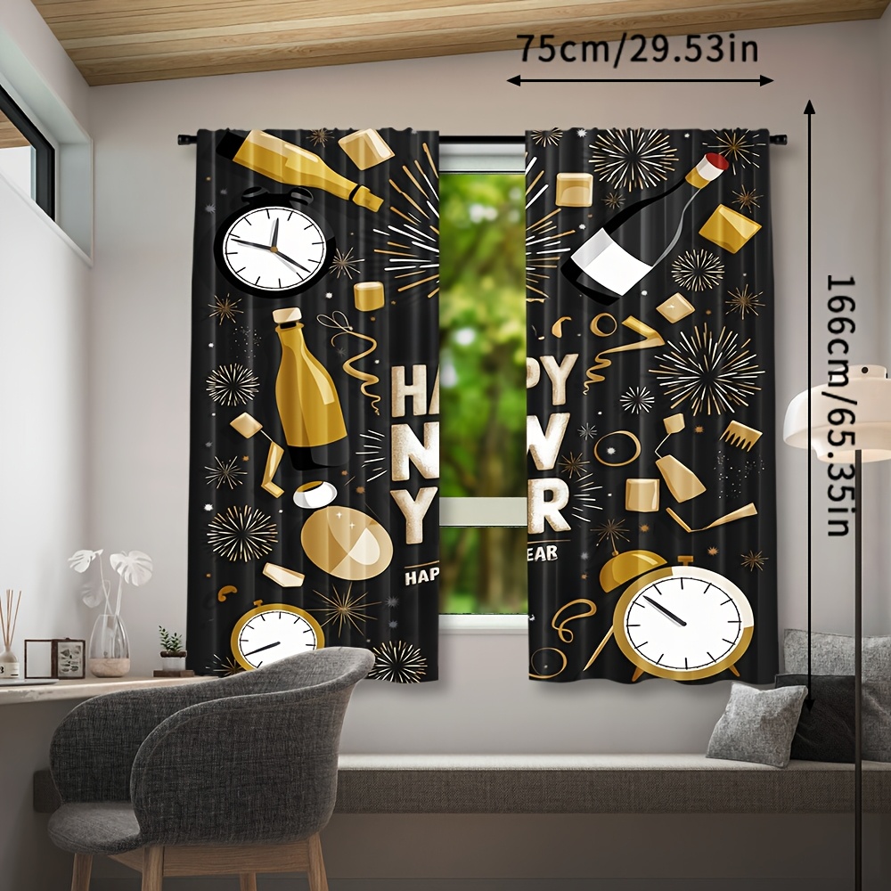 2pcs Happy New Year 2025 Conte - مراجعة Home Office Rate 2025 وسعره