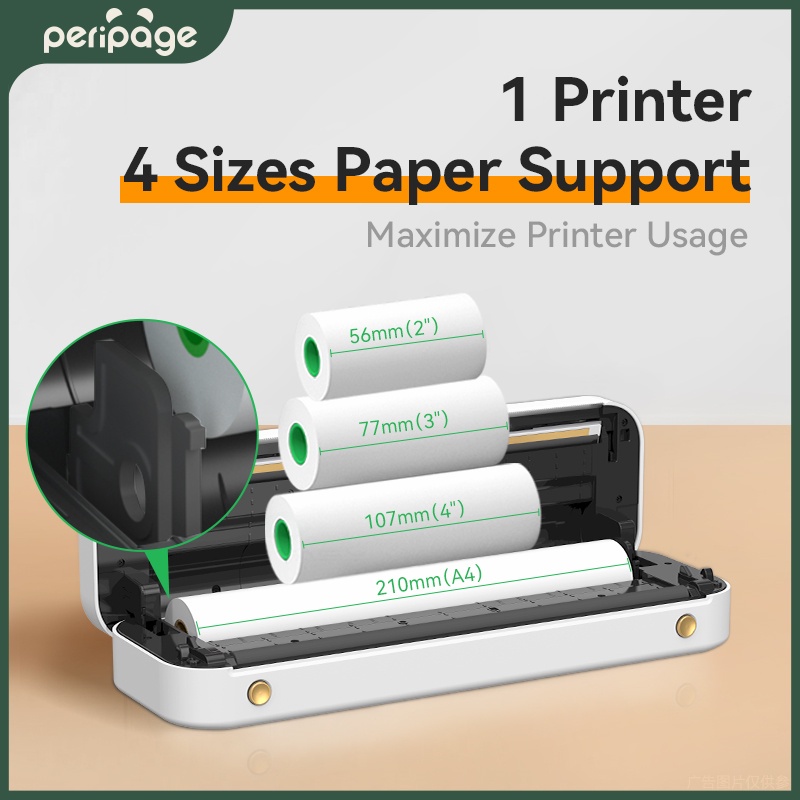 Peripage Portable A4 Printer T - مراجعة Laser Printer Home وسعره