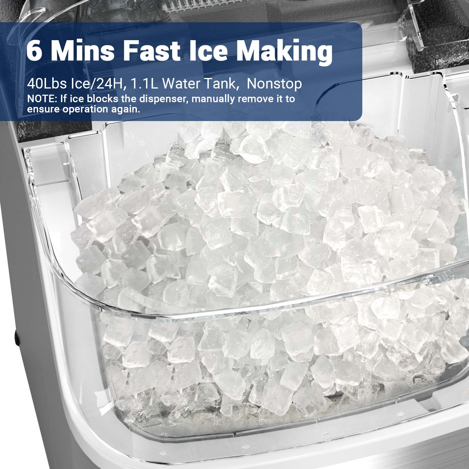 Nugget ice Maker countertop, S - مراجعة Home Office Gear وسعره