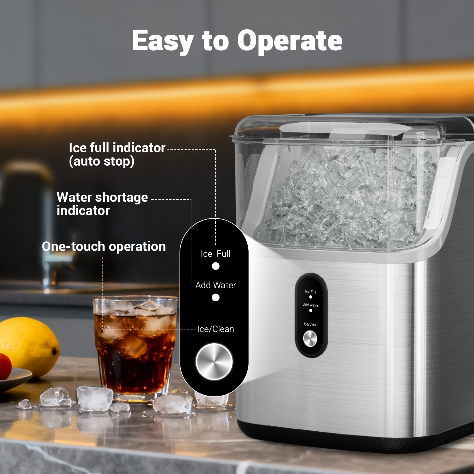 Nugget ice Maker countertop, S - مراجعة Home Office Gear وسعره