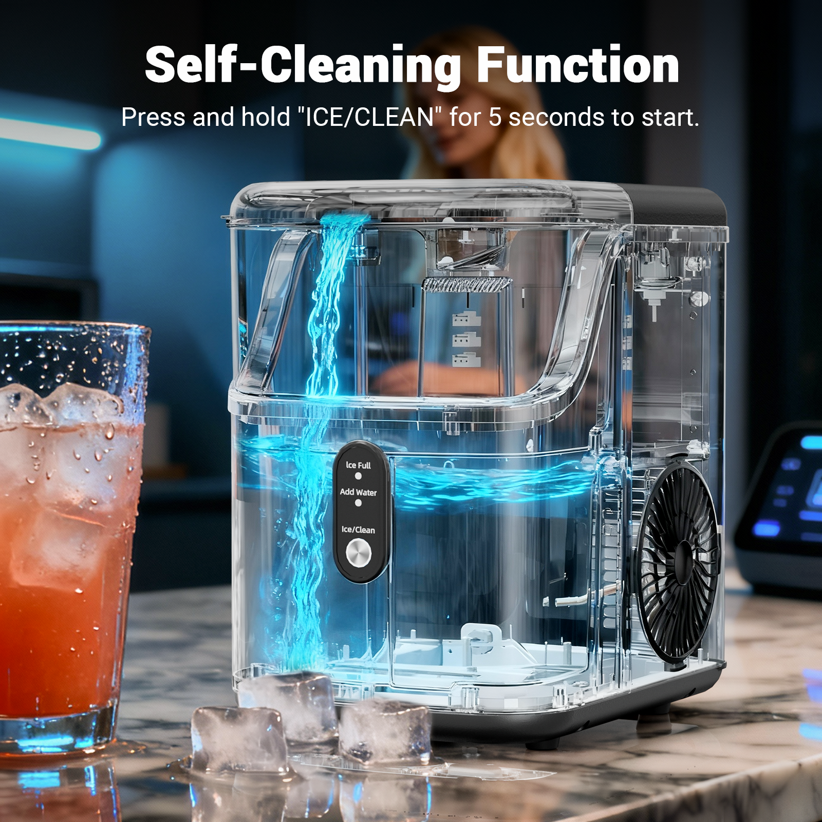 Nugget ice Maker countertop, S - مراجعة Home Office Gear وسعره
