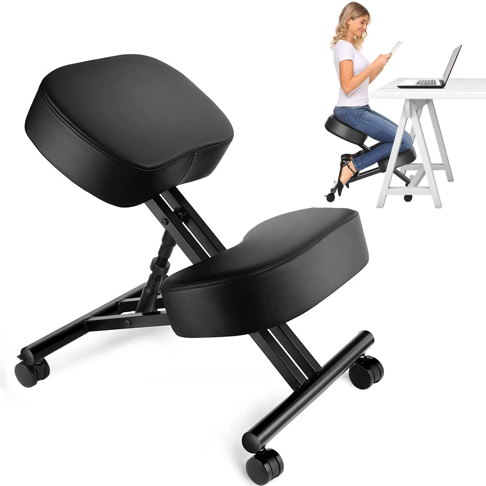 Kneeling Chair Ergonomic for O - مراجعة Ergonomic Office Chair وسعره