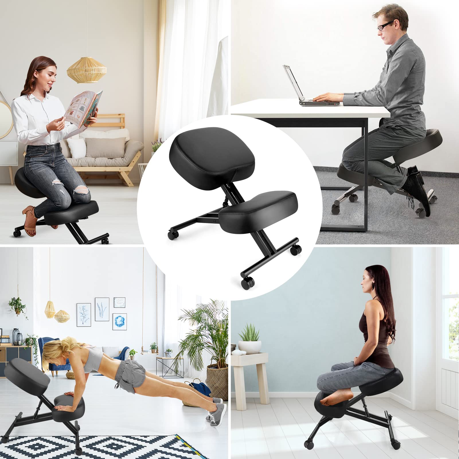 Kneeling Chair Ergonomic for O - مراجعة Ergonomic Office Chair وسعره