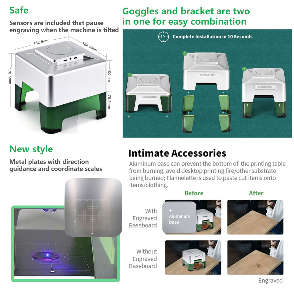 3W Mini Laser Engraver Portabl - مراجعة Laser Printer Home وسعره