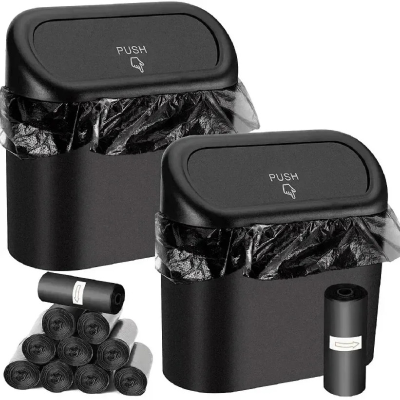 New Car Trash Can (with Lid) 3 - مراجعة Home Office Call Center وسعره