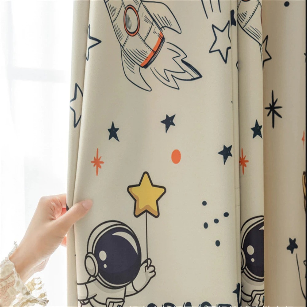 Vibrant Space Themed Window Bl - مراجعة Home Office Rate 2025 وسعره