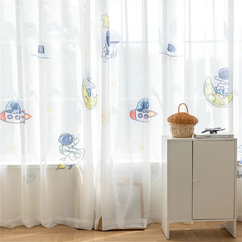 Vibrant Space Themed Window Bl - مراجعة Home Office Rate 2025 وسعره