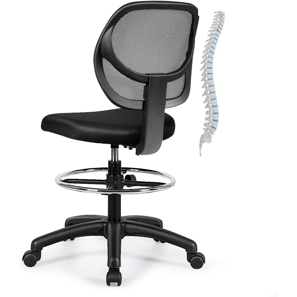 Ergonomic Black Mesh Swivel Of - مراجعة Free Home Office وسعره
