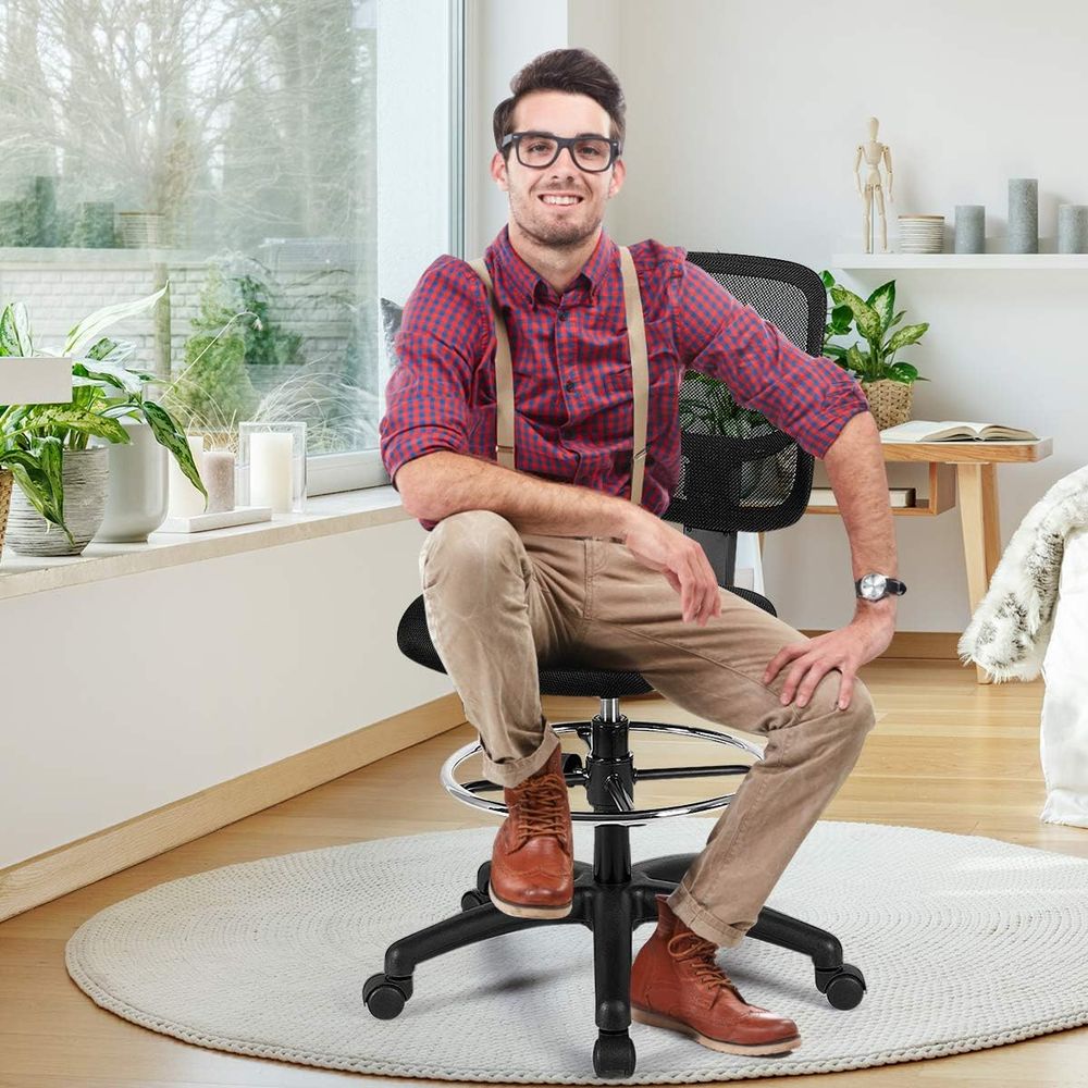 Ergonomic Black Mesh Swivel Of - مراجعة Free Home Office وسعره