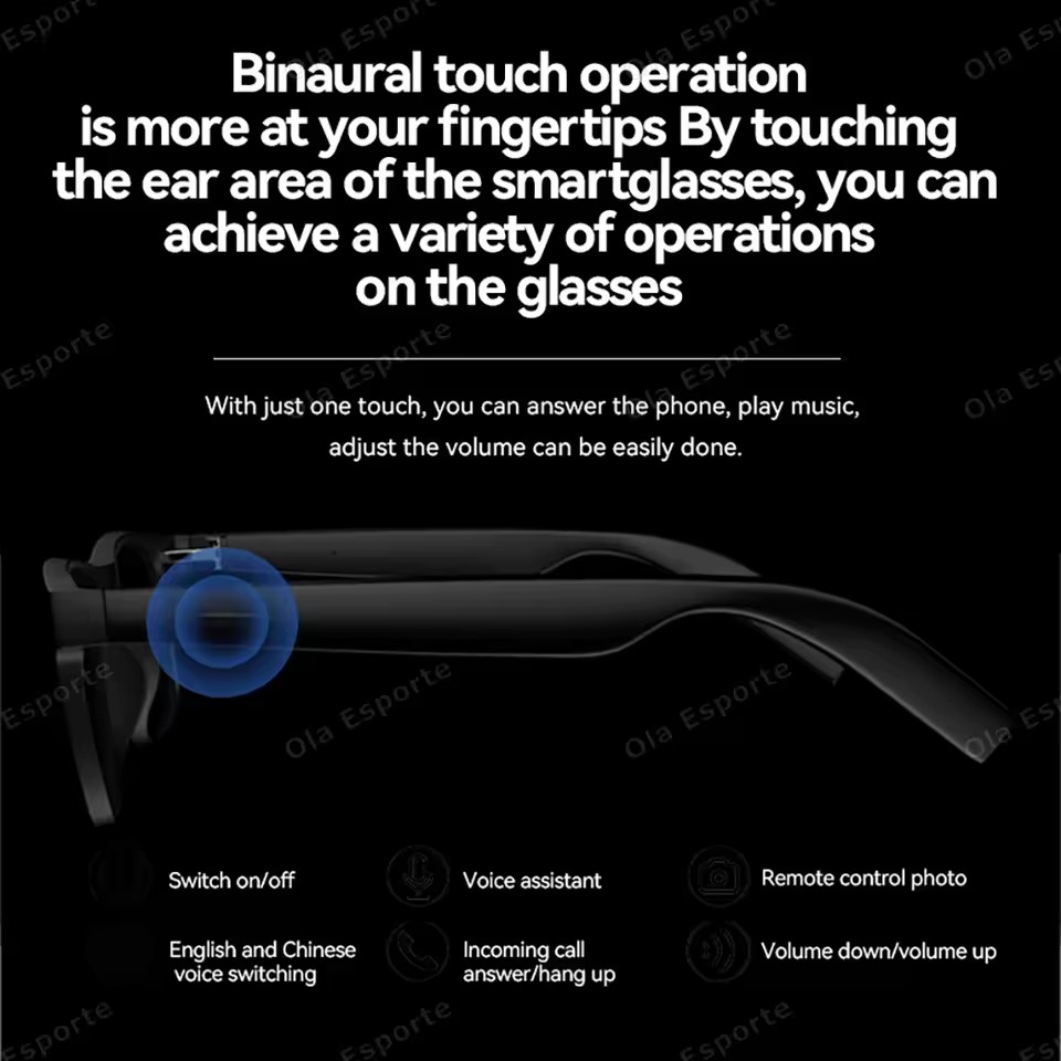 New Smart Glasses Bluetooth Ca - مراجعة Home Office Headset وسعره