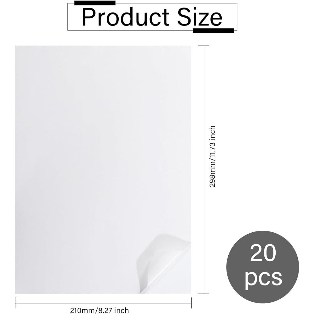 20PCS A4 Printable Vellum Pape - مراجعة Laser Printer Home وسعره