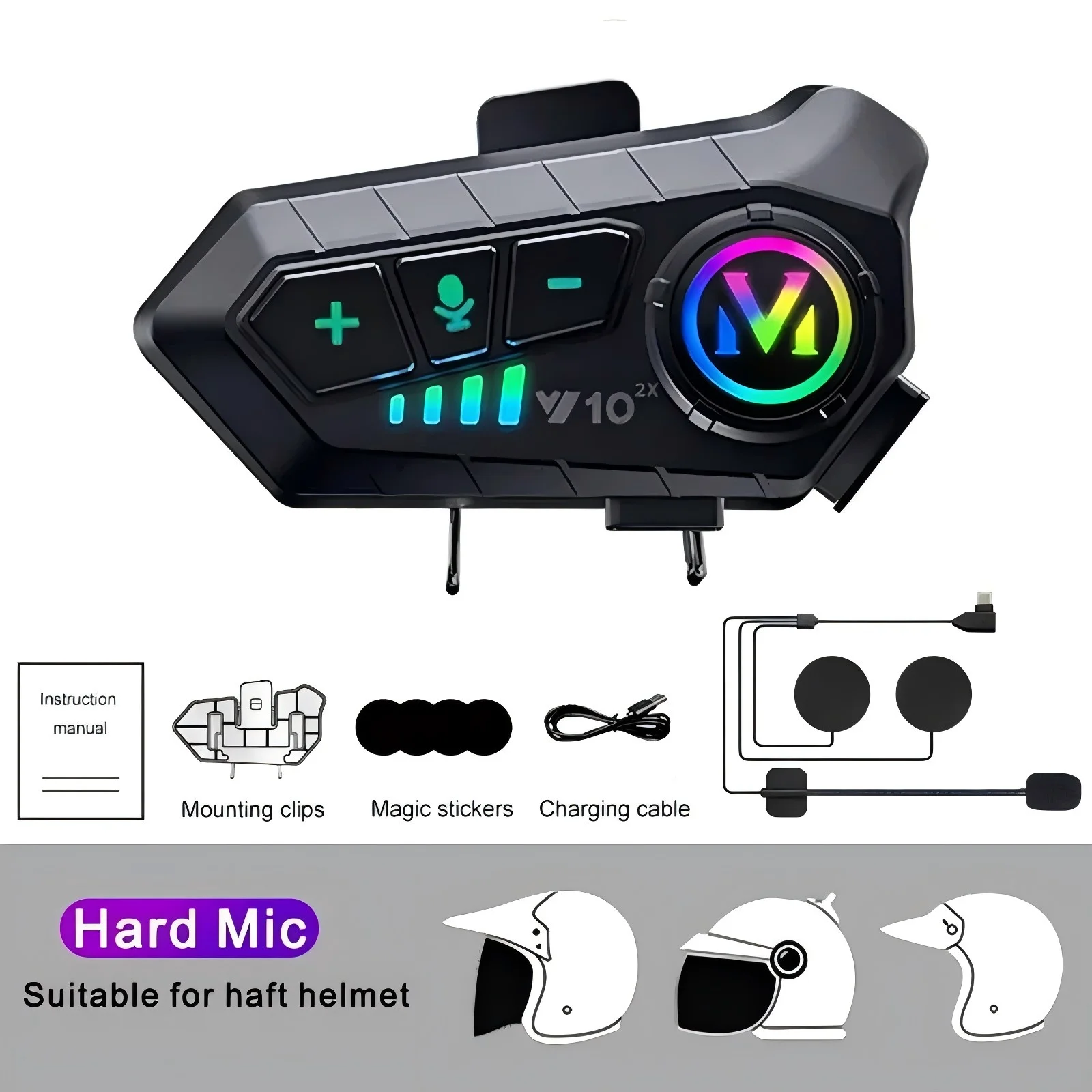 Y10 2x Motorcycle Helmet Bluet - مراجعة Home Office Headset وسعره