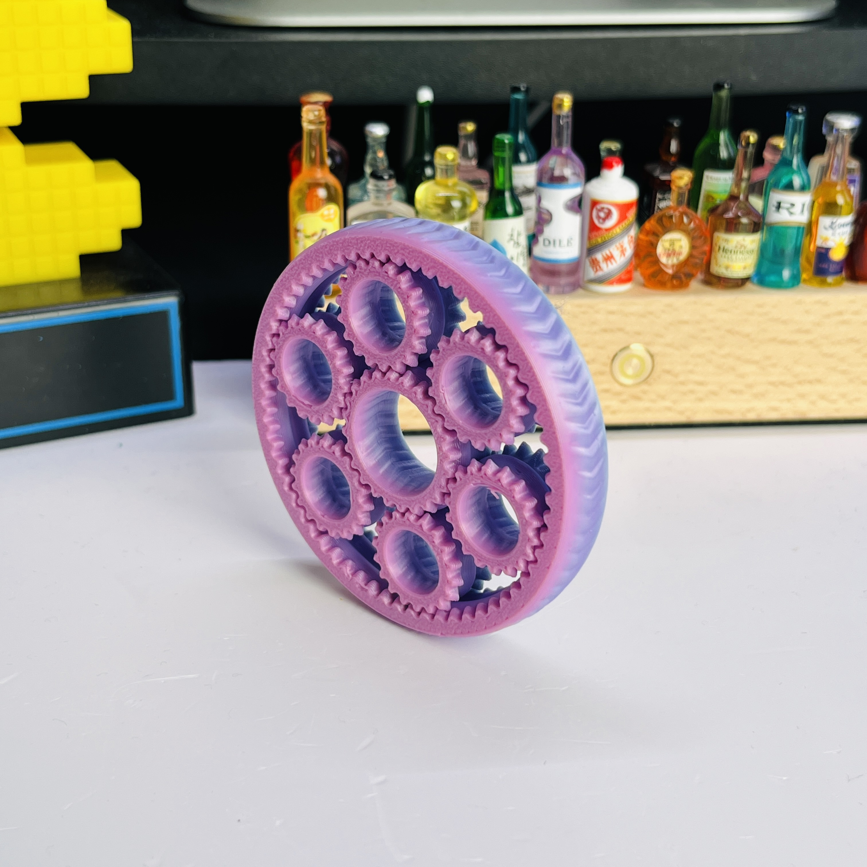 3D Printed Six-Gear Finger Spi - مراجعة Home Office Gear وسعره