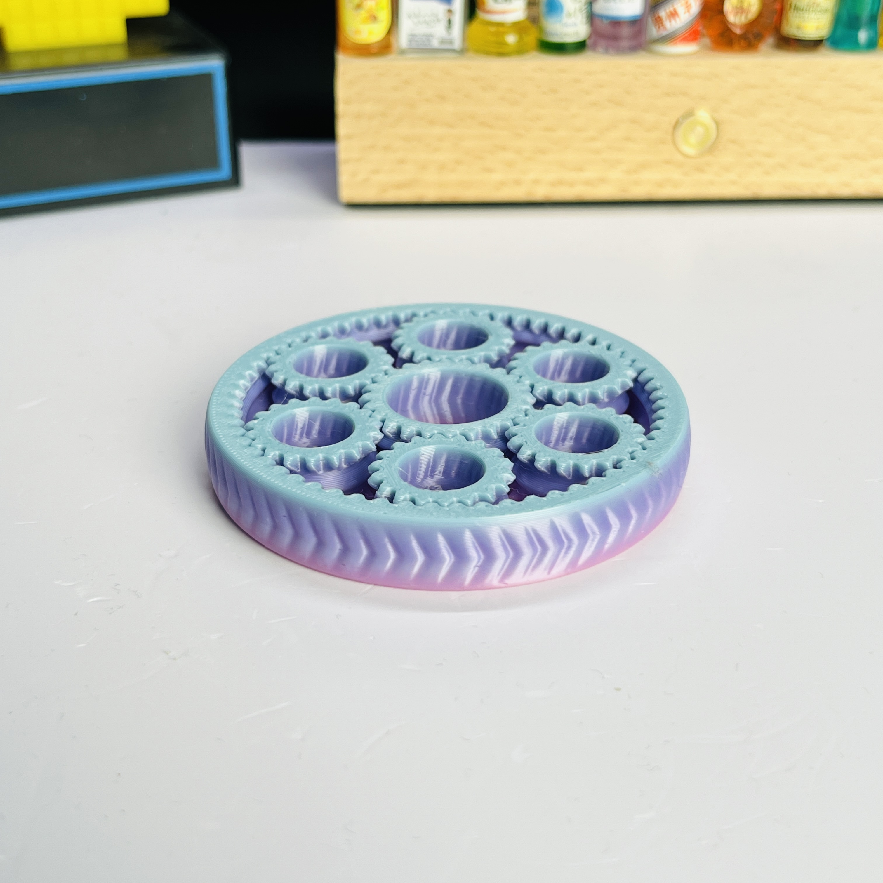 3D Printed Six-Gear Finger Spi - مراجعة Home Office Gear وسعره