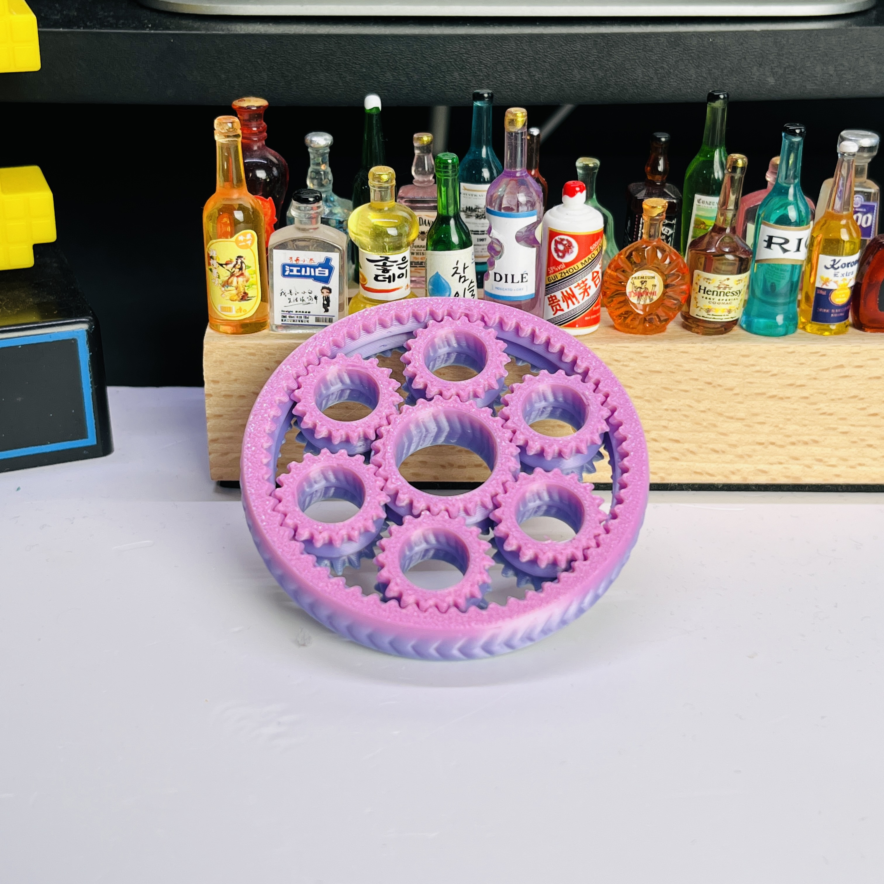 3D Printed Six-Gear Finger Spi - مراجعة Home Office Gear وسعره
