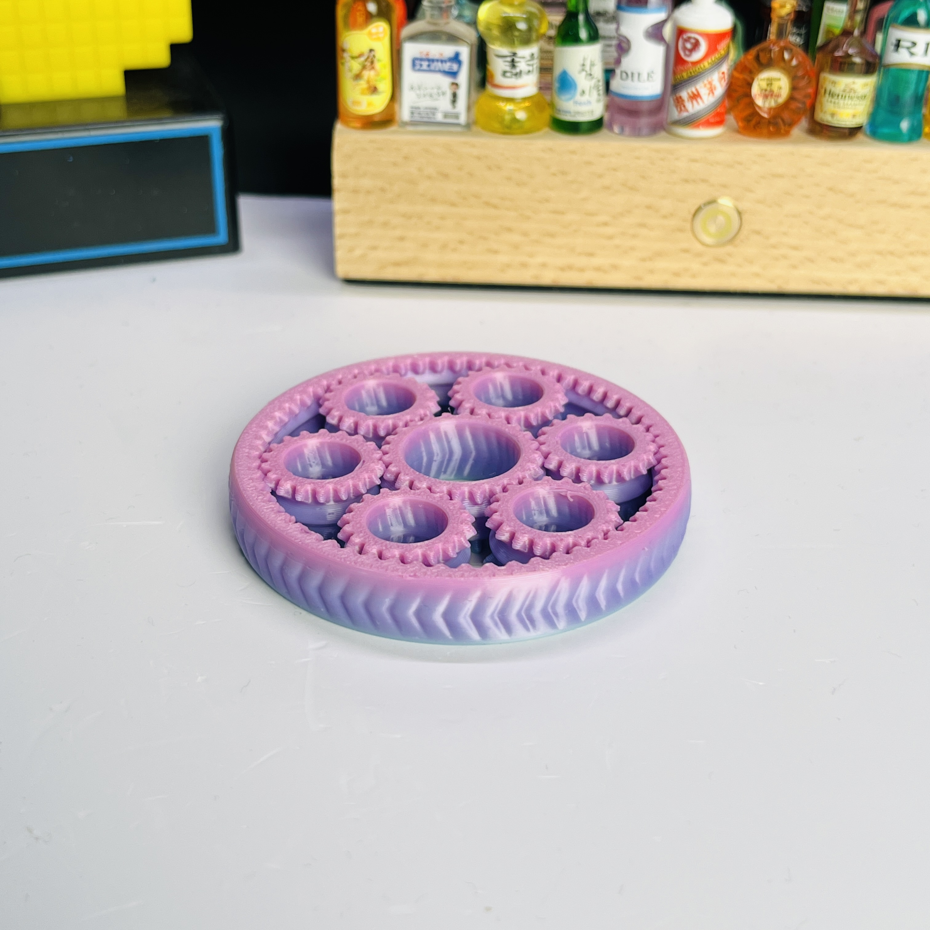3D Printed Six-Gear Finger Spi - مراجعة Home Office Gear وسعره