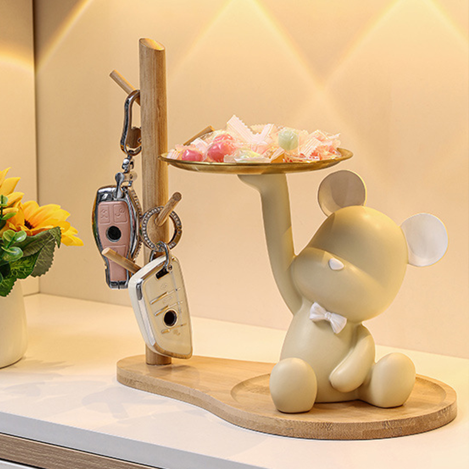 Creative Resin Bear Figurine C - مراجعة Home Office Call Center وسعره