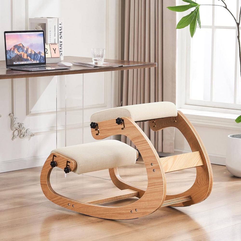Ergonomic Adjustable Wooden Kn - مراجعة Ergonomic Office Chair وسعره