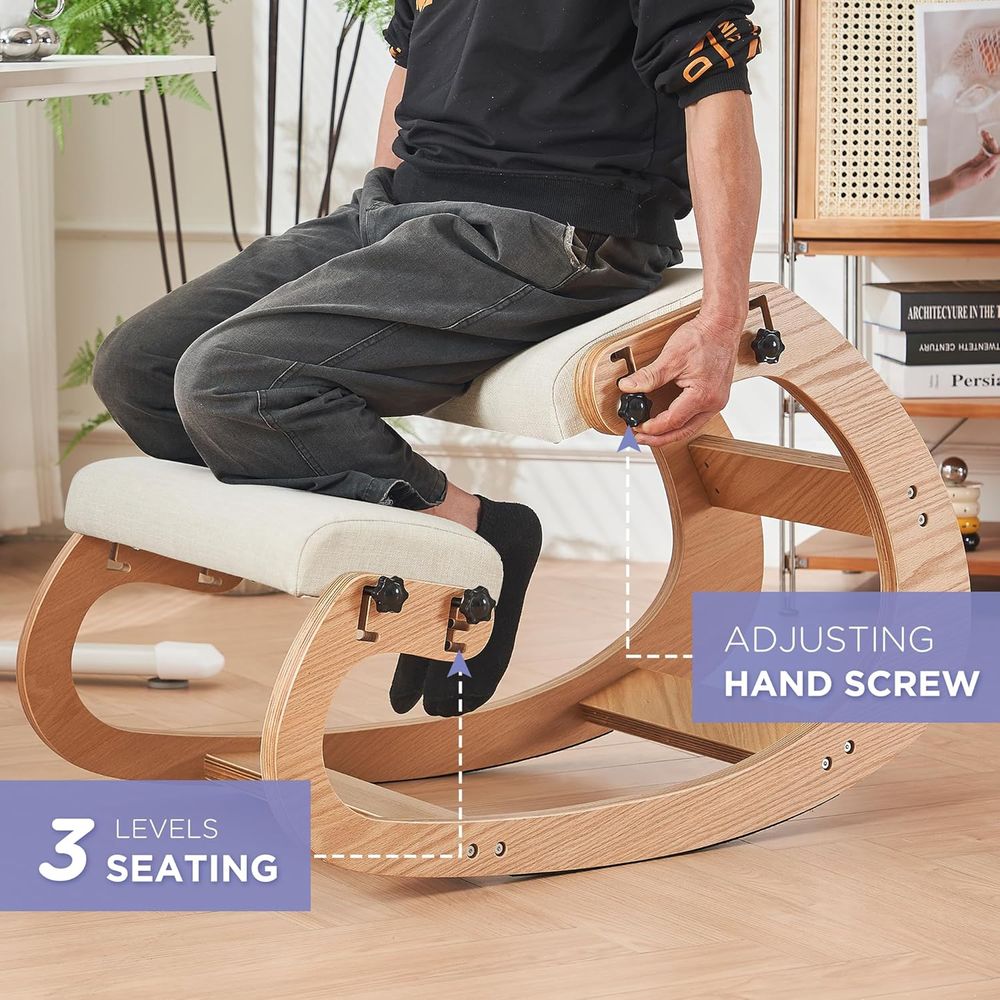 Ergonomic Adjustable Wooden Kn - مراجعة Ergonomic Office Chair وسعره