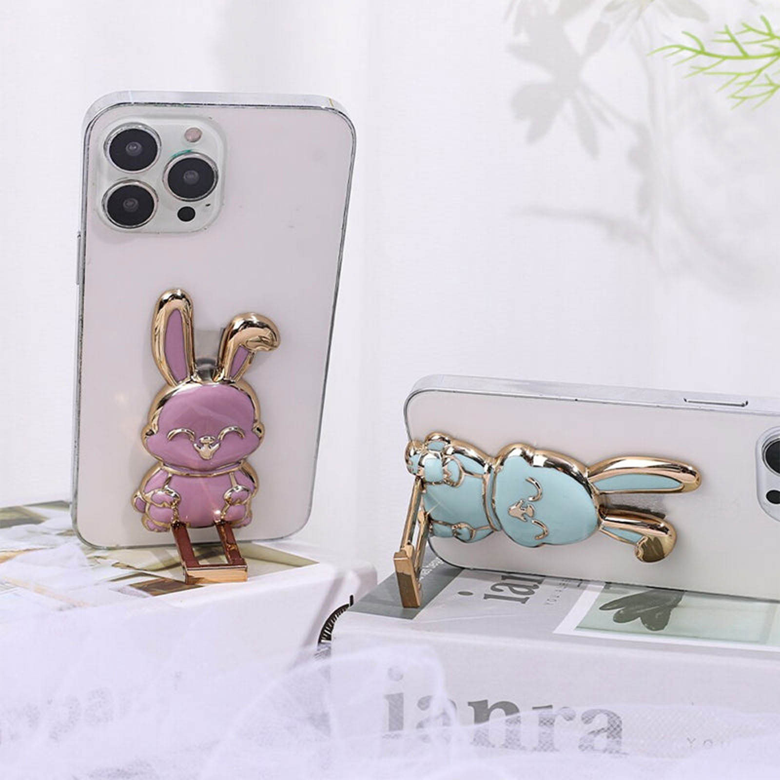 ‌Foldable Bunny Phone Stand Un - مراجعة Home Office Call Center وسعره