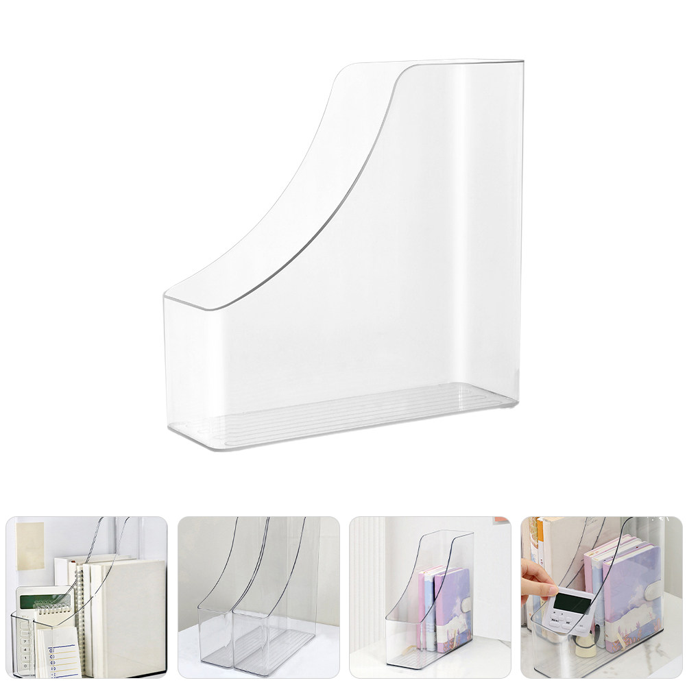 2Pcs Clear File Boxes Transpar - مراجعة Home Office With Library وسعره