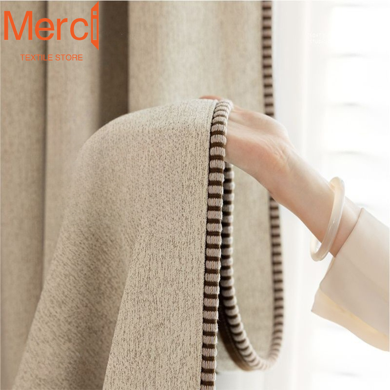 French Cotton and Linen Curtai - مراجعة Home Office Rate 2025 وسعره