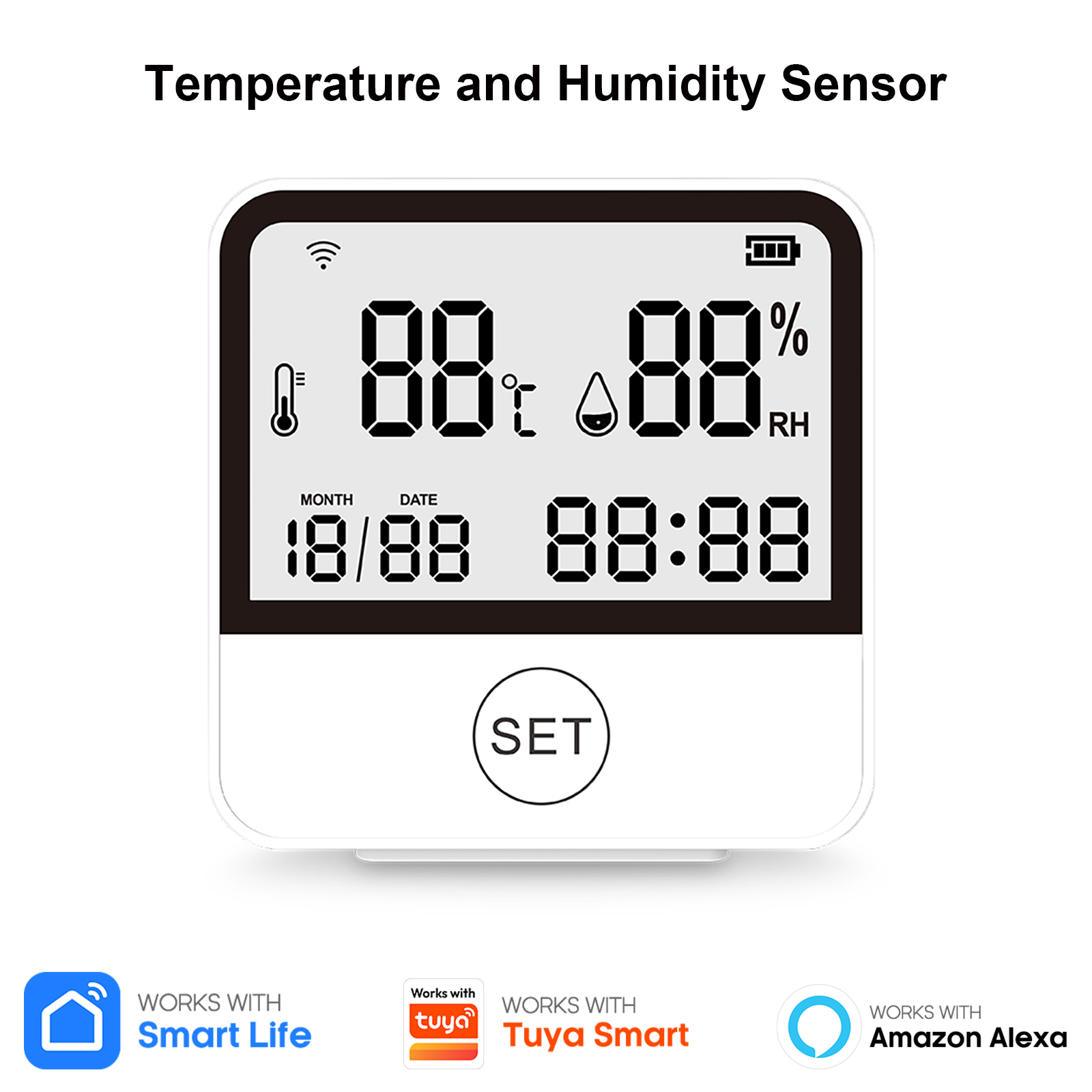 Tuya WiFi Temperature Humidity - مراجعة Home Office Of Amazon وسعره