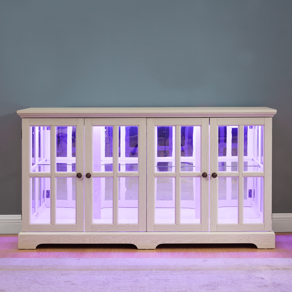 LED Curio Display Cabinet Vint - مراجعة Free Home Office وسعره