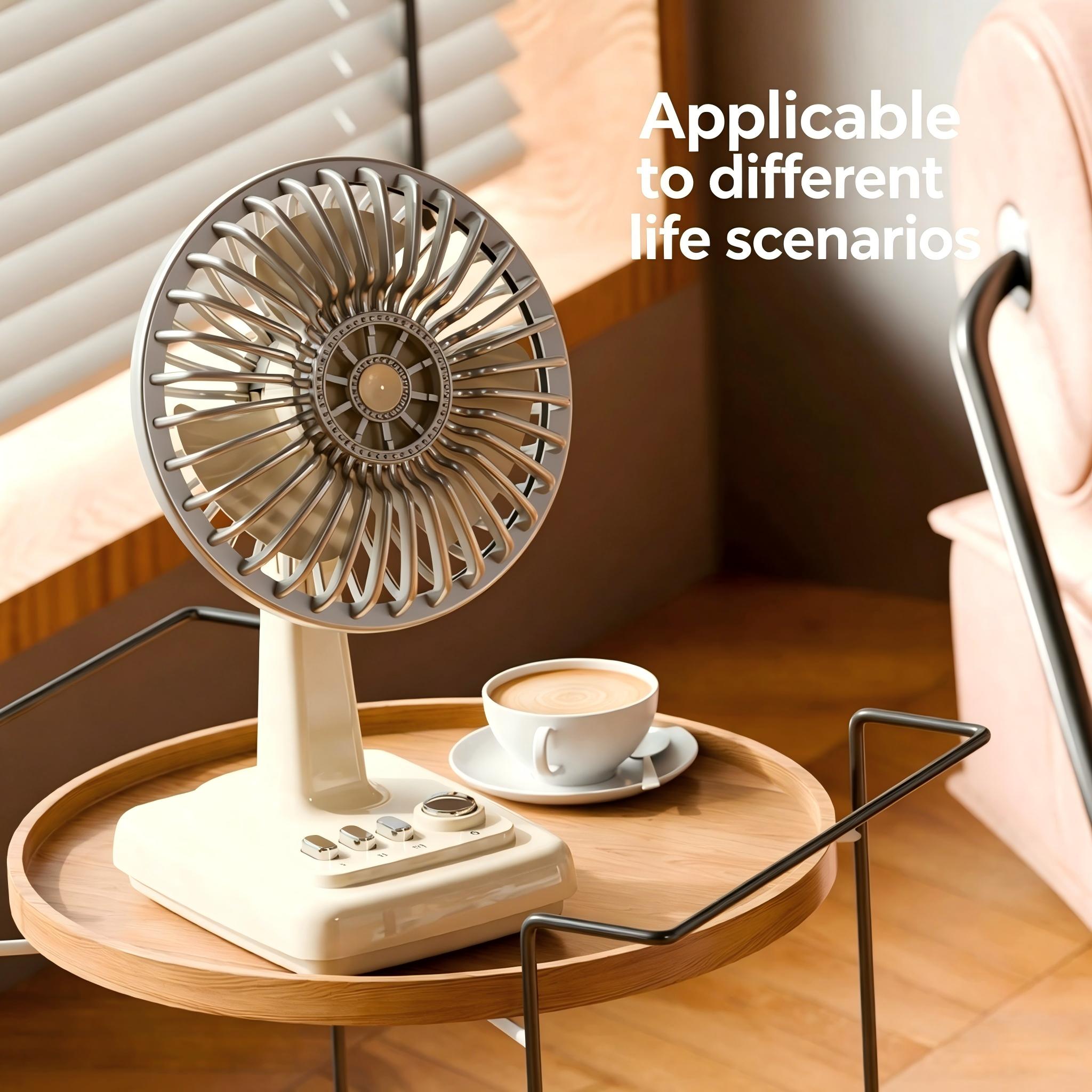 Retro Alloy Desktop Fan 3 Spee - مراجعة Home Office Jobs وسعره