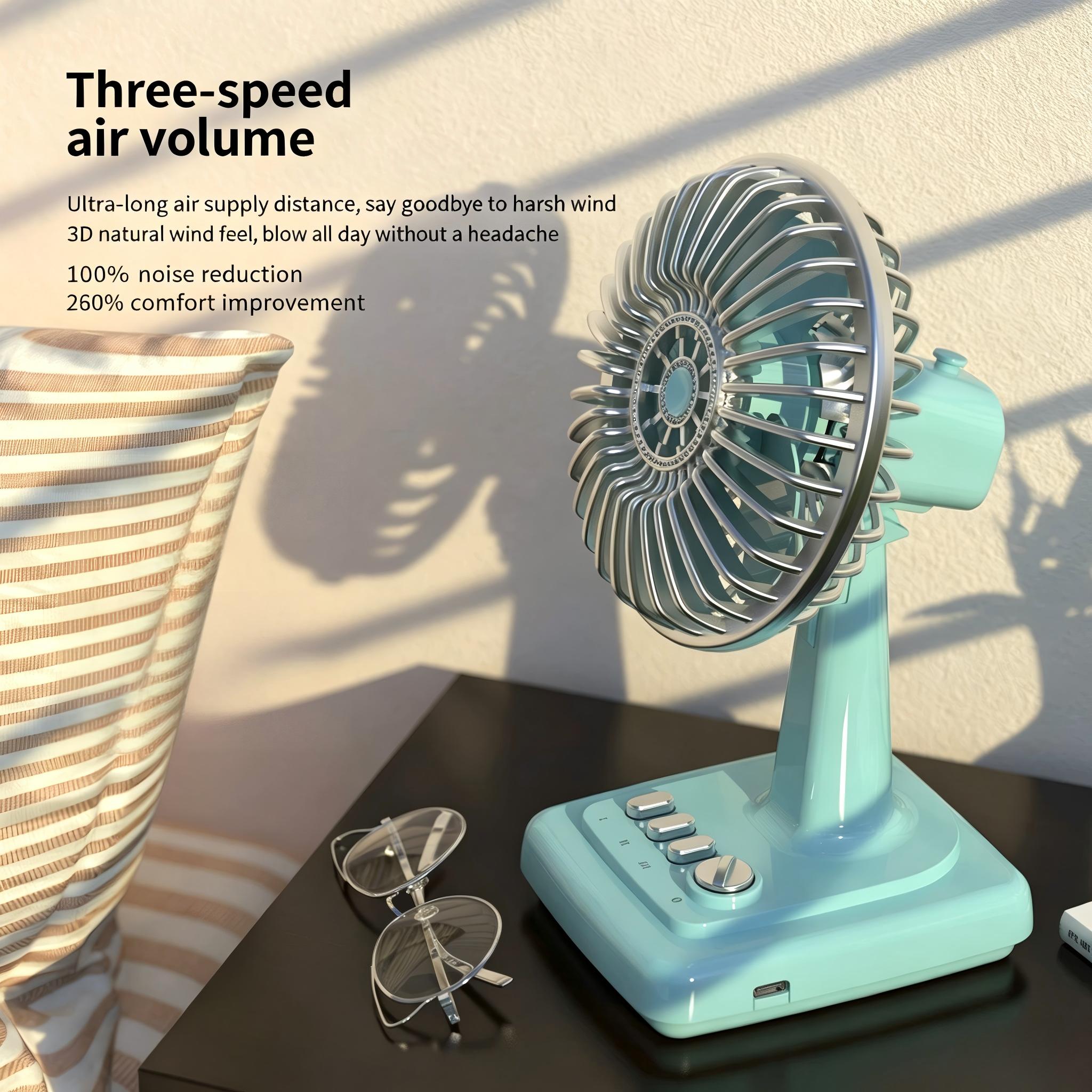 Retro Alloy Desktop Fan 3 Spee - مراجعة Home Office Jobs وسعره