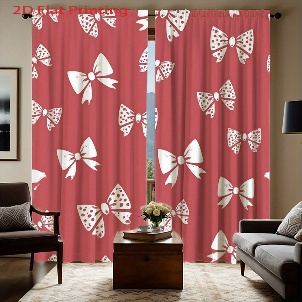 2pcs, 2D Flat Printing Curtain - مراجعة Home Office Of Amazon وسعره