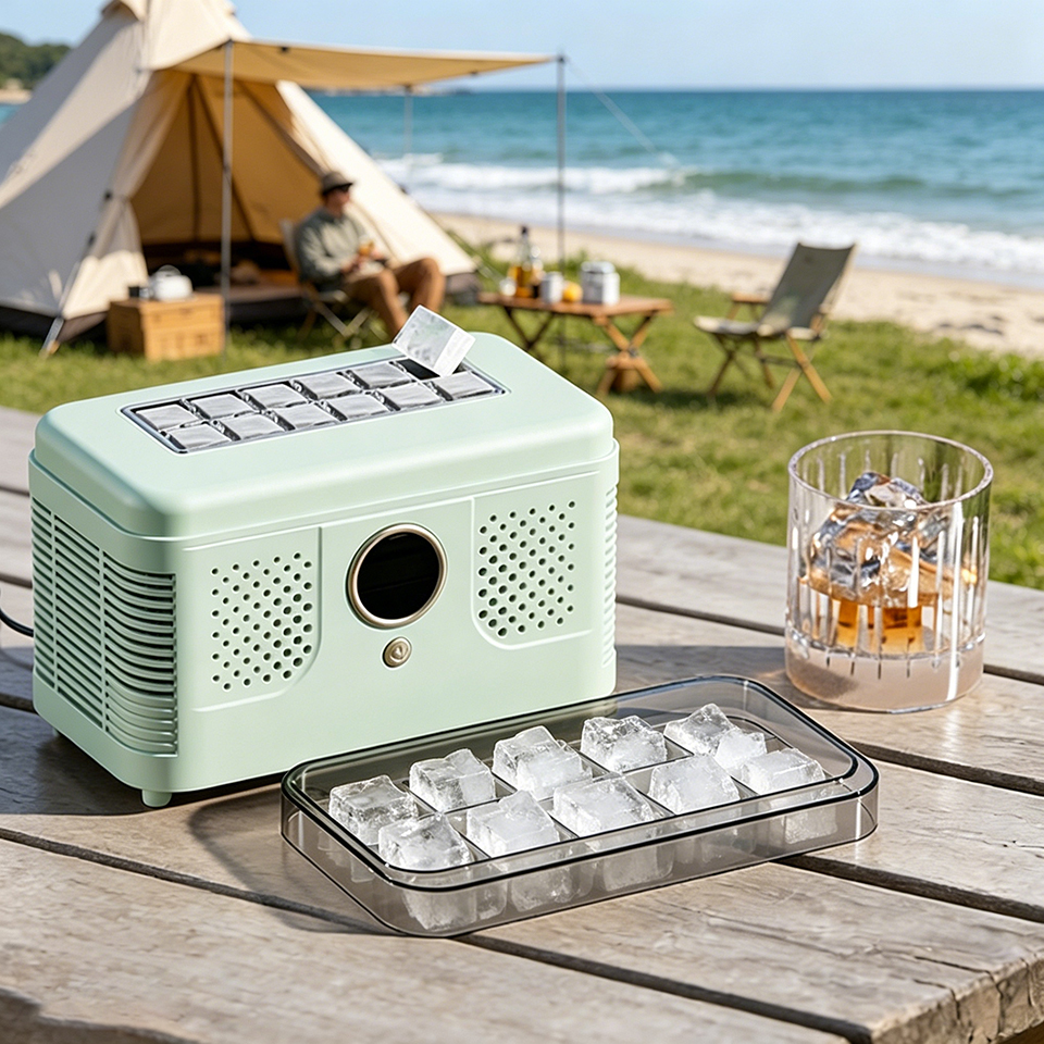 12V/220V Portable Mini Ice Mak - مراجعة Home Office Gear وسعره