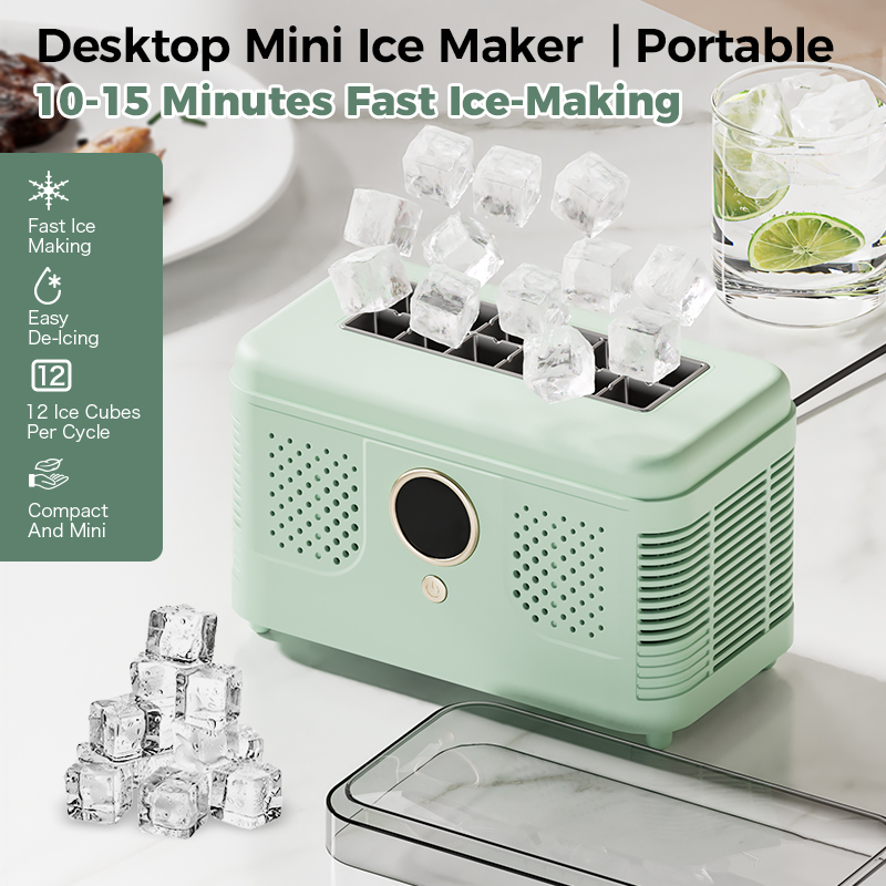 12V/220V Portable Mini Ice Mak - مراجعة Home Office Gear وسعره
